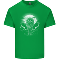 Lone Wolf In the Moonlight Kids T-Shirt Childrens Irish Green