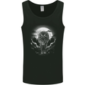Lone Wolf In the Moonlight Mens Vest Tank Top Black