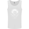 Lone Wolf In the Moonlight Mens Vest Tank Top White