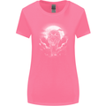 Lone Wolf In the Moonlight Womens Wider Cut T-Shirt Azalea