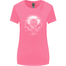 Lone Wolf In the Moonlight Womens Wider Cut T-Shirt Azalea