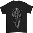 Lone Wolf Mens T-Shirt Cotton Gildan Black