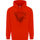 Long Live Rock n Roll Angel Childrens Kids Hoodie Bright Red