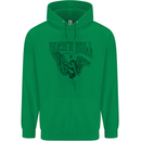Long Live Rock n Roll Angel Childrens Kids Hoodie Irish Green
