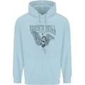 Long Live Rock n Roll Angel Childrens Kids Hoodie Light Blue