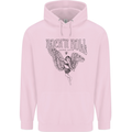 Long Live Rock n Roll Angel Childrens Kids Hoodie Light Pink
