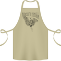 Long Live Rock n Roll Angel Cotton Apron 100% Organic Khaki