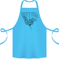 Long Live Rock n Roll Angel Cotton Apron 100% Organic Turquoise