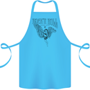 Long Live Rock n Roll Angel Cotton Apron 100% Organic Turquoise