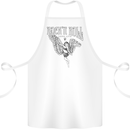 Long Live Rock n Roll Angel Cotton Apron 100% Organic White