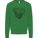 Long Live Rock n Roll Angel Kids Sweatshirt Jumper Irish Green