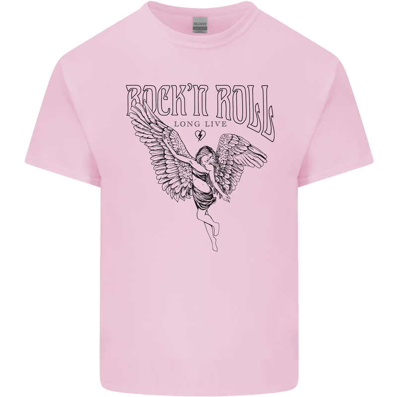 Long Live Rock n Roll Angel Kids T-Shirt Childrens Light Pink