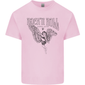 Long Live Rock n Roll Angel Mens Cotton T-Shirt Tee Top Light Pink