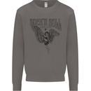 Long Live Rock n Roll Angel Mens Sweatshirt Jumper Charcoal