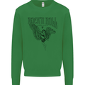 Long Live Rock n Roll Angel Mens Sweatshirt Jumper Irish Green