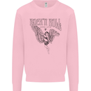 Long Live Rock n Roll Angel Mens Sweatshirt Jumper Light Pink