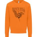 Long Live Rock n Roll Angel Mens Sweatshirt Jumper Orange