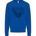 Long Live Rock n Roll Angel Mens Sweatshirt Jumper Royal Blue