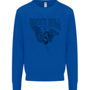 Long Live Rock n Roll Angel Mens Sweatshirt Jumper Royal Blue