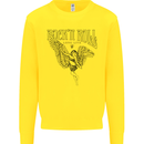 Long Live Rock n Roll Angel Mens Sweatshirt Jumper Yellow