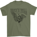 Long Live Rock n Roll Angel Mens T-Shirt 100% Cotton Military Green