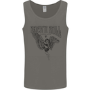Long Live Rock n Roll Angel Mens Vest Tank Top Charcoal