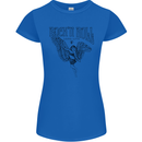 Long Live Rock n Roll Angel Womens Petite Cut T-Shirt Royal Blue