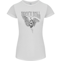 Long Live Rock n Roll Angel Womens Petite Cut T-Shirt White
