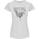 Long Live Rock n Roll Angel Womens Petite Cut T-Shirt White