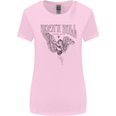 Long Live Rock n Roll Angel Womens Wider Cut T-Shirt Light Pink