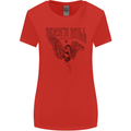Long Live Rock n Roll Angel Womens Wider Cut T-Shirt Red
