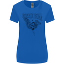 Long Live Rock n Roll Angel Womens Wider Cut T-Shirt Royal Blue