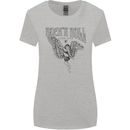Long Live Rock n Roll Angel Womens Wider Cut T-Shirt Sports Grey
