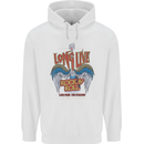 Long Live Rock n Roll Heavy Metal Guitar Childrens Kids Hoodie White
