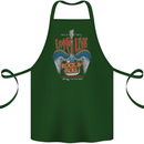 Long Live Rock n Roll Heavy Metal Guitar Cotton Apron 100% Organic Forest Green