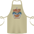 Long Live Rock n Roll Heavy Metal Guitar Cotton Apron 100% Organic Khaki