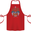 Long Live Rock n Roll Heavy Metal Guitar Cotton Apron 100% Organic Red