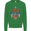 Long Live Rock n Roll Heavy Metal Guitar Kids Sweatshirt Jumper Irish Green