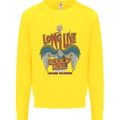 Long Live Rock n Roll Heavy Metal Guitar Kids Sweatshirt Jumper Yellow