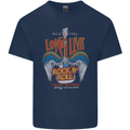 Long Live Rock n Roll Heavy Metal Guitar Kids T-Shirt Childrens Navy Blue
