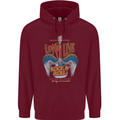 Long Live Rock n Roll Heavy Metal Guitar Mens 80% Cotton Hoodie Maroon