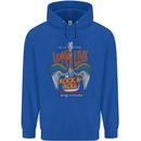 Long Live Rock n Roll Heavy Metal Guitar Mens 80% Cotton Hoodie Royal Blue