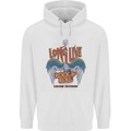 Long Live Rock n Roll Heavy Metal Guitar Mens 80% Cotton Hoodie White