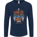 Long Live Rock n Roll Heavy Metal Guitar Mens Long Sleeve T-Shirt Navy Blue