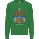 Long Live Rock n Roll Heavy Metal Guitar Mens Sweatshirt Jumper Irish Green