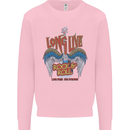 Long Live Rock n Roll Heavy Metal Guitar Mens Sweatshirt Jumper Light Pink