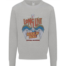 Long Live Rock n Roll Heavy Metal Guitar Mens Sweatshirt Jumper Sports Grey