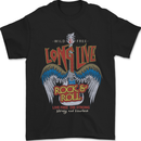Long Live Rock n Roll Heavy Metal Guitar Mens T-Shirt 100% Cotton Black
