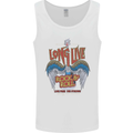 Long Live Rock n Roll Heavy Metal Guitar Mens Vest Tank Top White