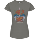 Long Live Rock n Roll Heavy Metal Guitar Womens Petite Cut T-Shirt Charcoal
